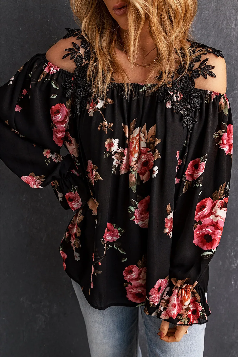 Garden Days Flounce Sleeve Blouse