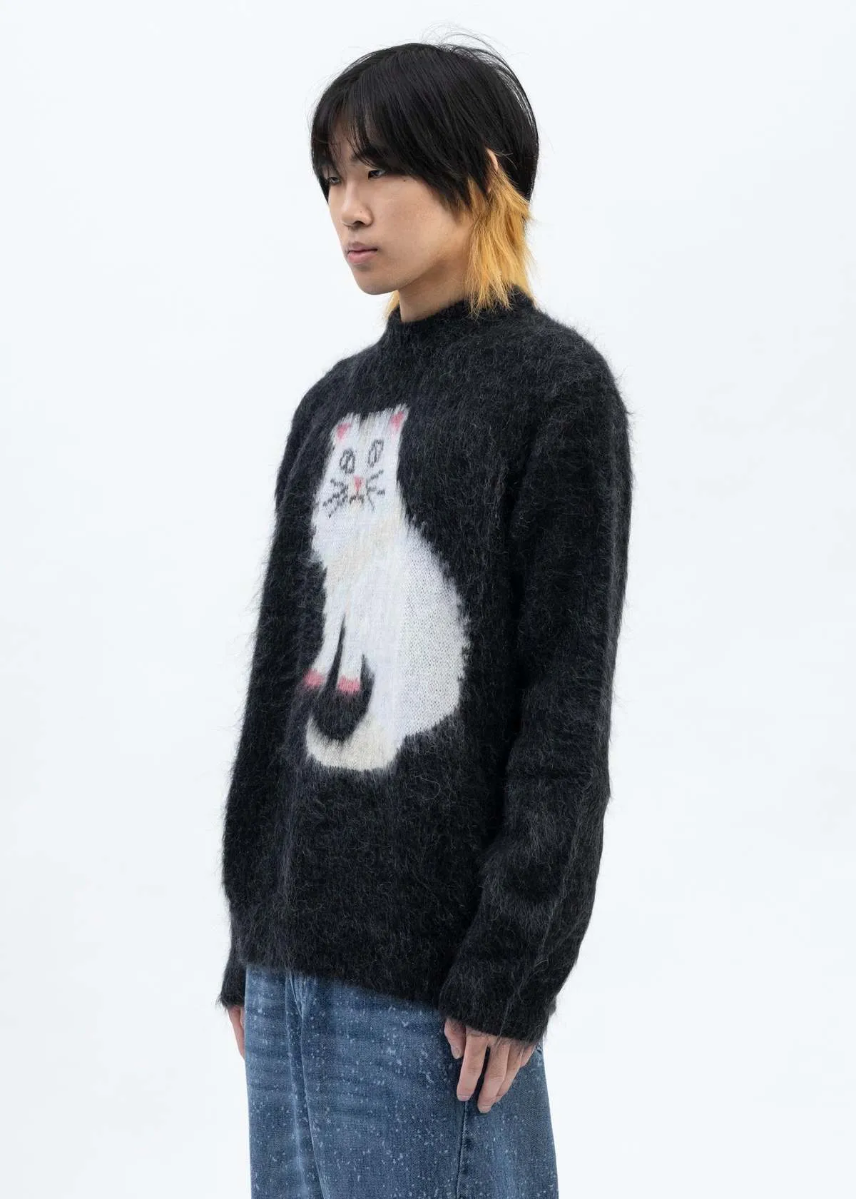 GATTONE KNIT sweater - BLACK