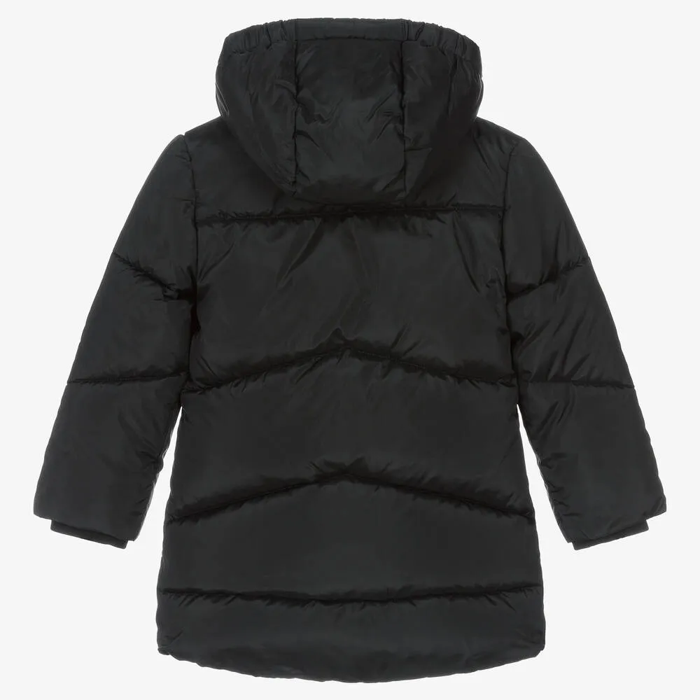 Girls Black Puffer Coat