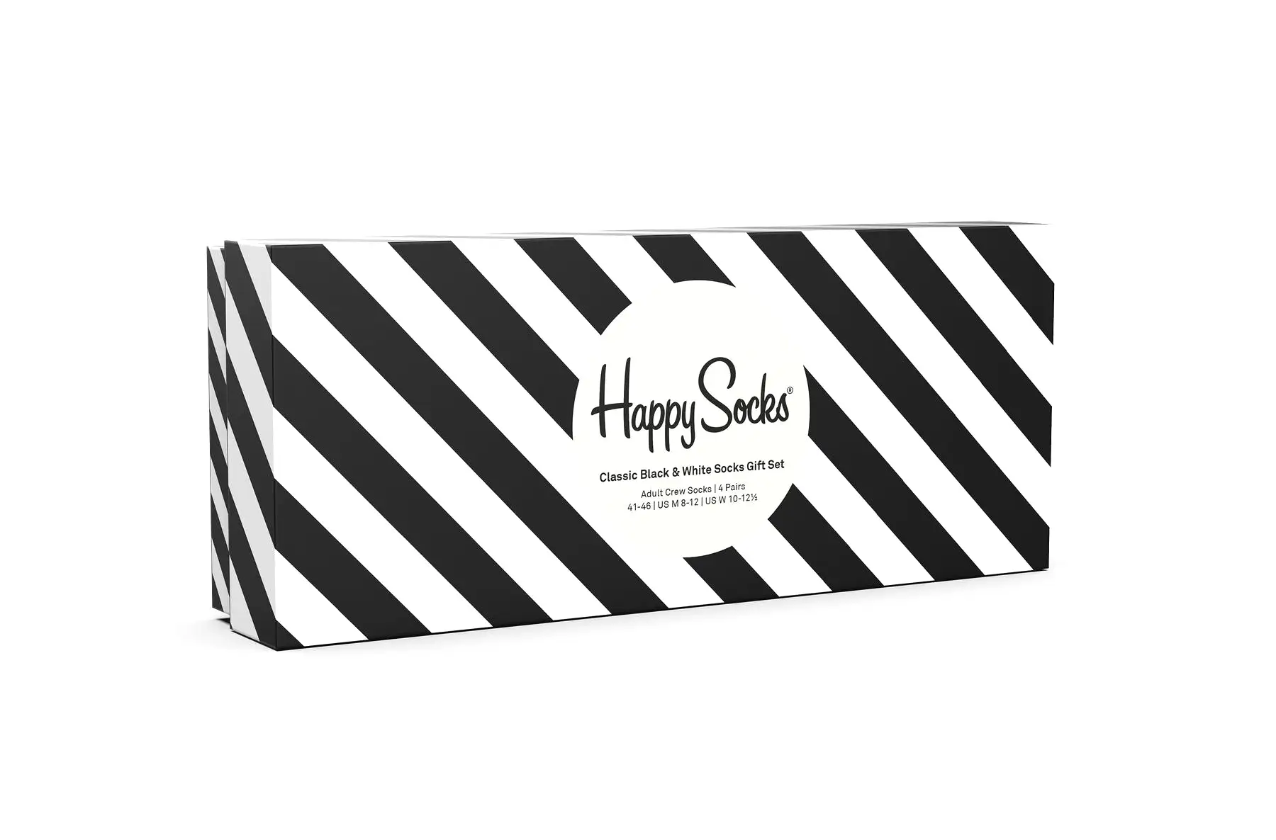 Happy Socks 'Classic Black & White' Crew Sock Gift Set (4-Pairs)