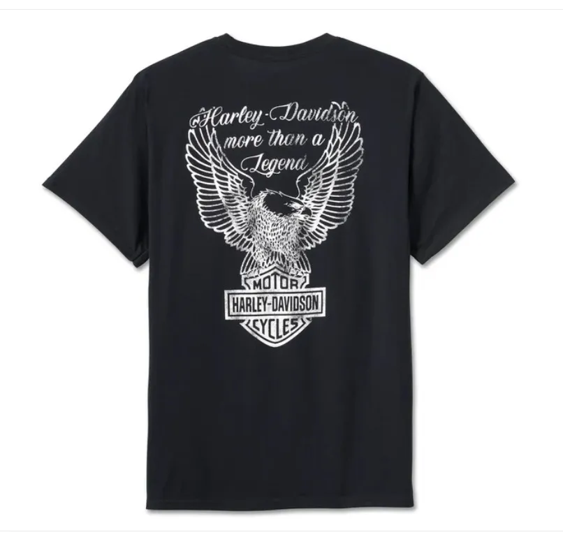 Harley Davidson  |Crew Neck Unisex Street Style Plain Other Animal Patterns