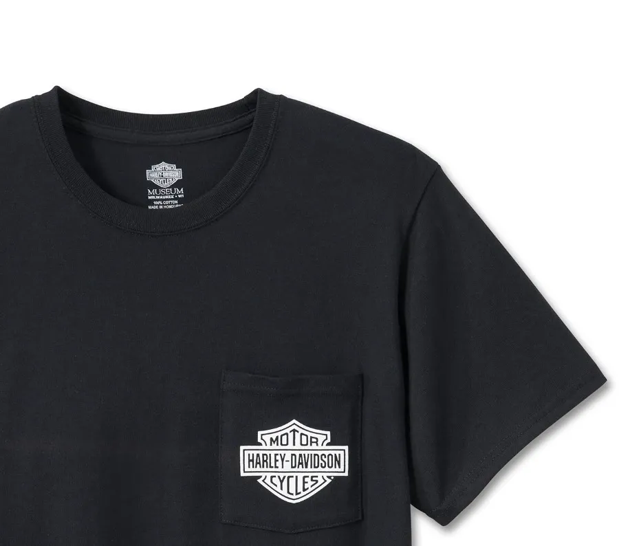 Harley Davidson  |Crew Neck Unisex Street Style Plain Other Animal Patterns