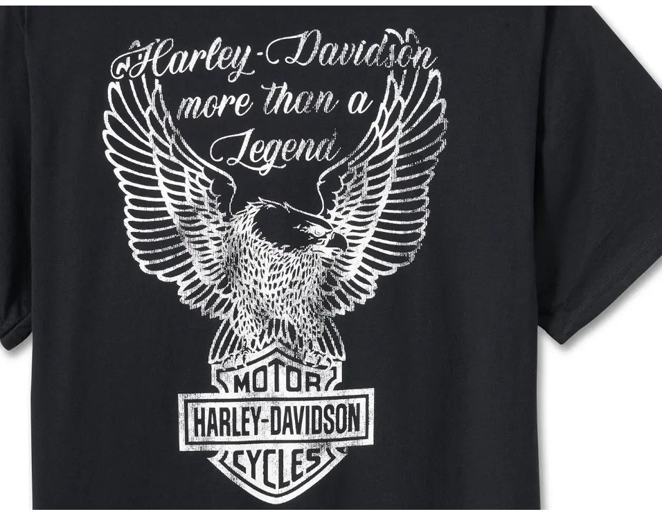 Harley Davidson  |Crew Neck Unisex Street Style Plain Other Animal Patterns