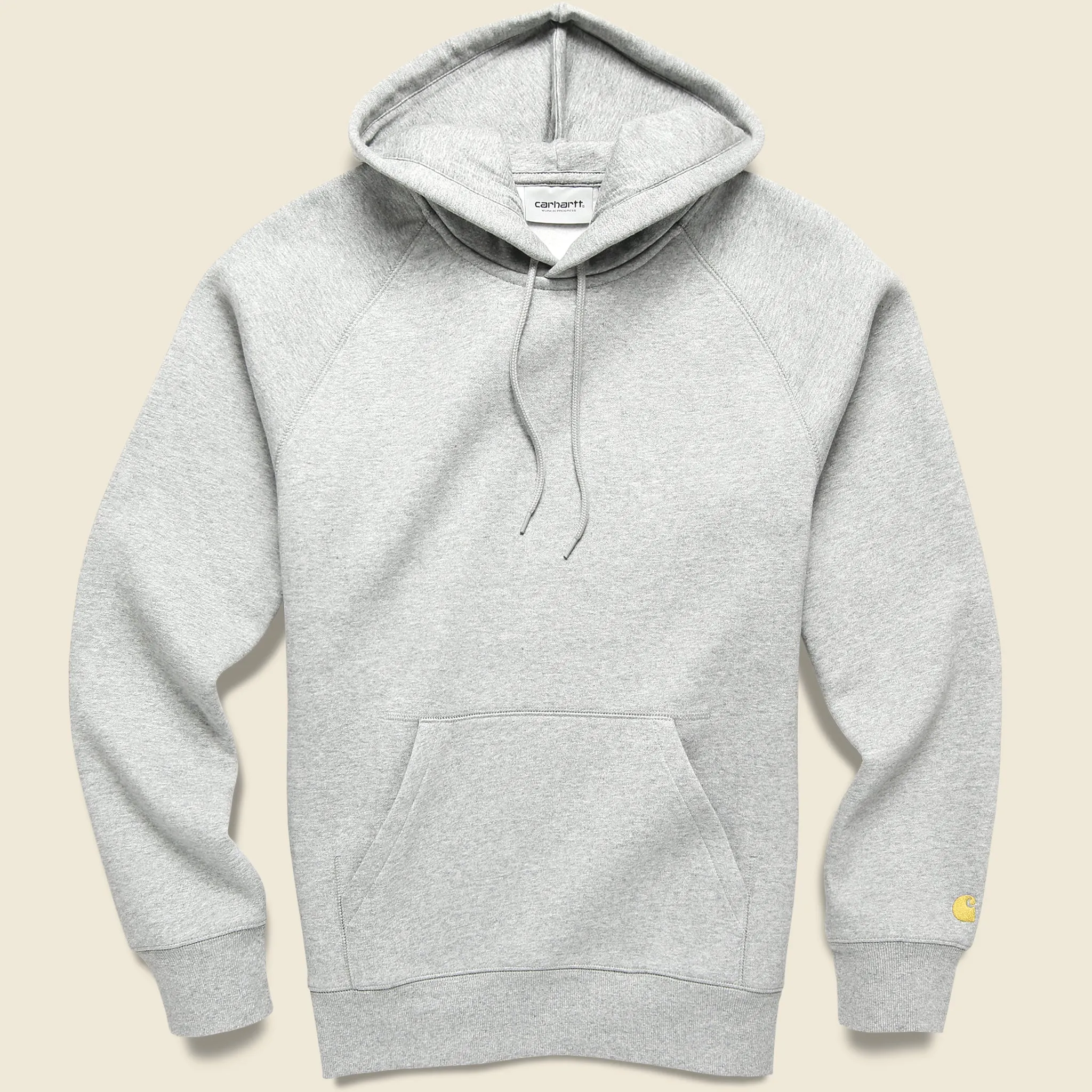 Hooded Chase Sweatshirt - Grey Heather/Gold