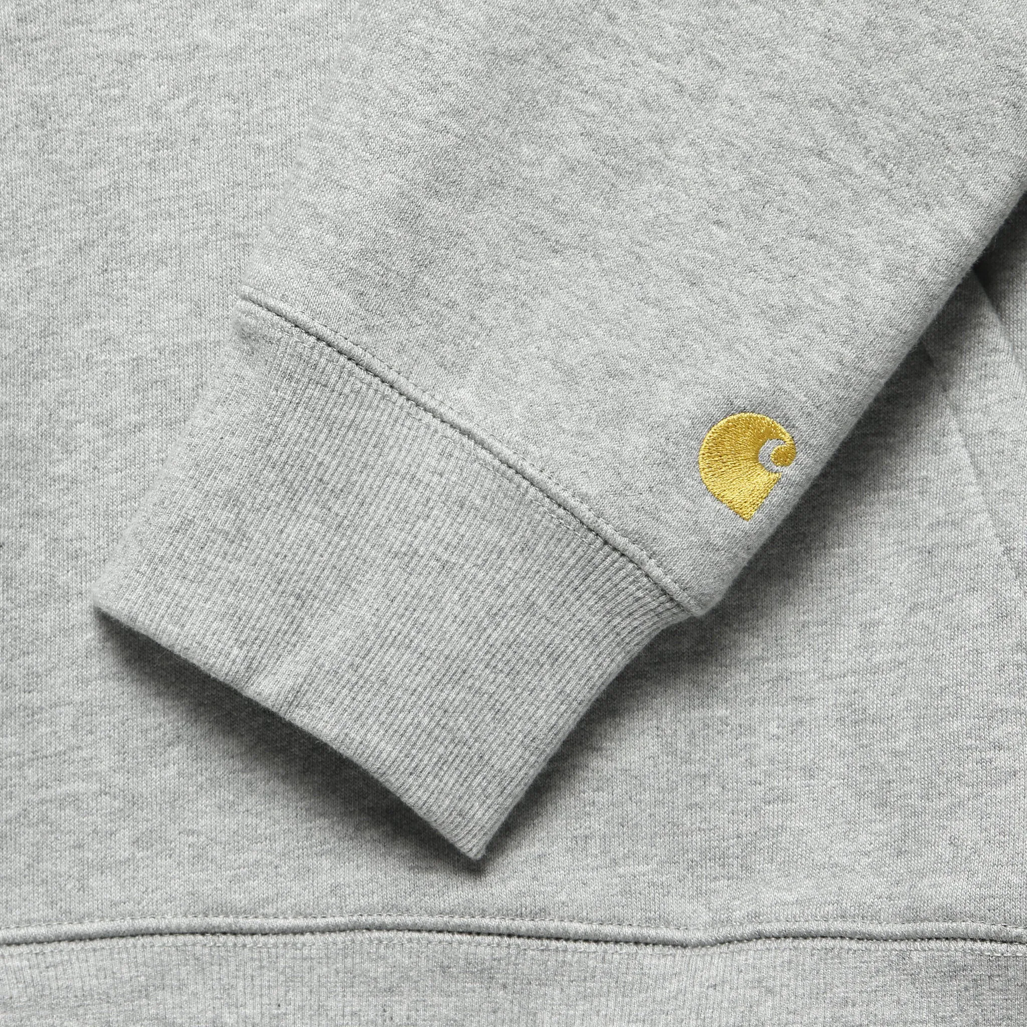 Hooded Chase Sweatshirt - Grey Heather/Gold