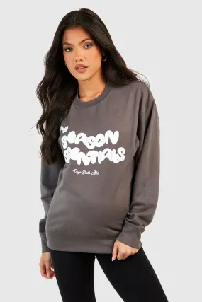 Hoodies & Sweatshirts | Maternity Season Essentials Sweatshirt | boohoo