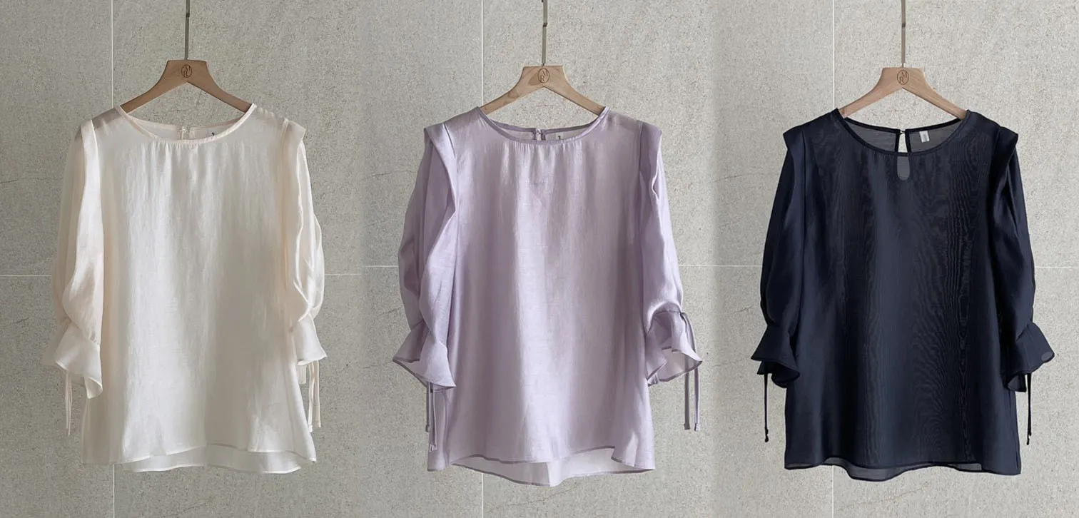 I AM MARI  |Short Sleeves Puff Sleeves Shirts & Blouses