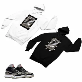 Jordan 11 Black Cement Matching Custom Designed HoodiesJD 11-5-8-29