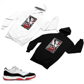 Jordan 11 White Bred Matching Custom Designed Hoodies JD 11-5-7-29