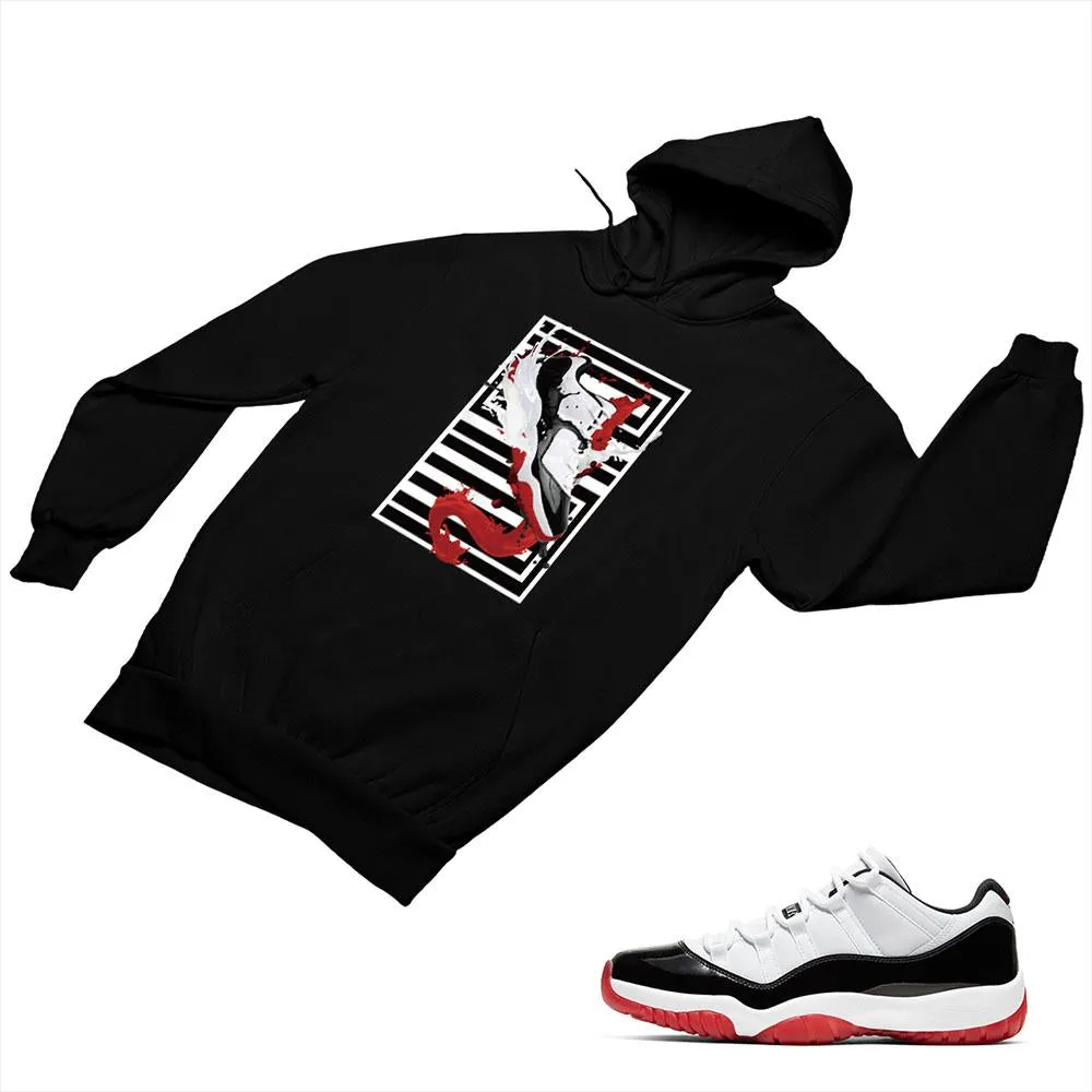 Jordan 11 White Bred Matching Custom Designed Hoodies JD 11-5-7-29