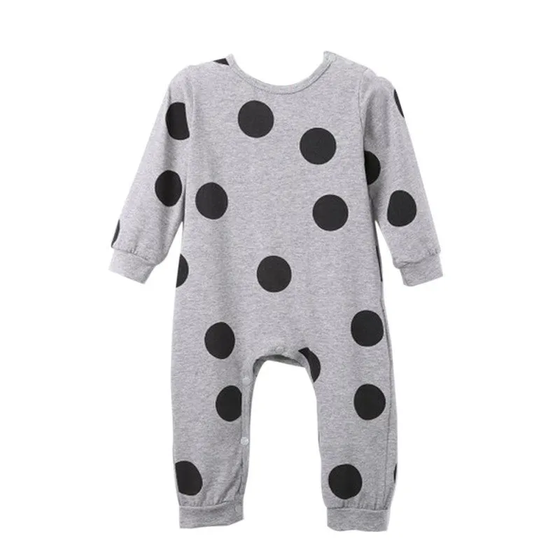 Kids Clothes Cotton Cute Toddler Baby Girls Boys Romper Polka Dot Jumpsuit Children Outfits SM6