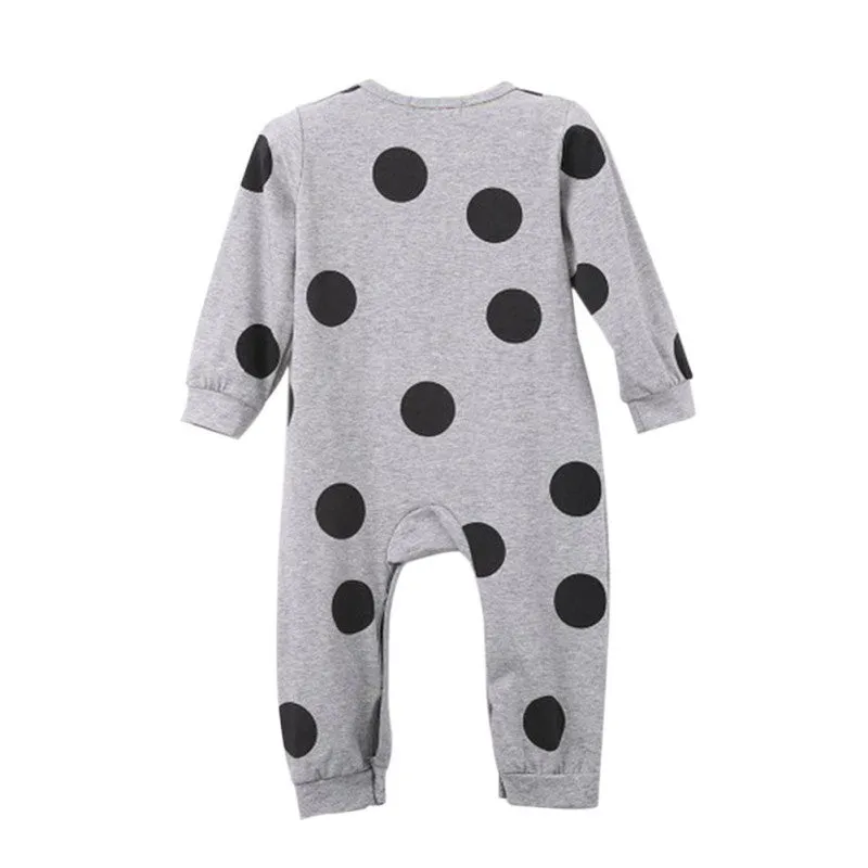 Kids Clothes Cotton Cute Toddler Baby Girls Boys Romper Polka Dot Jumpsuit Children Outfits SM6