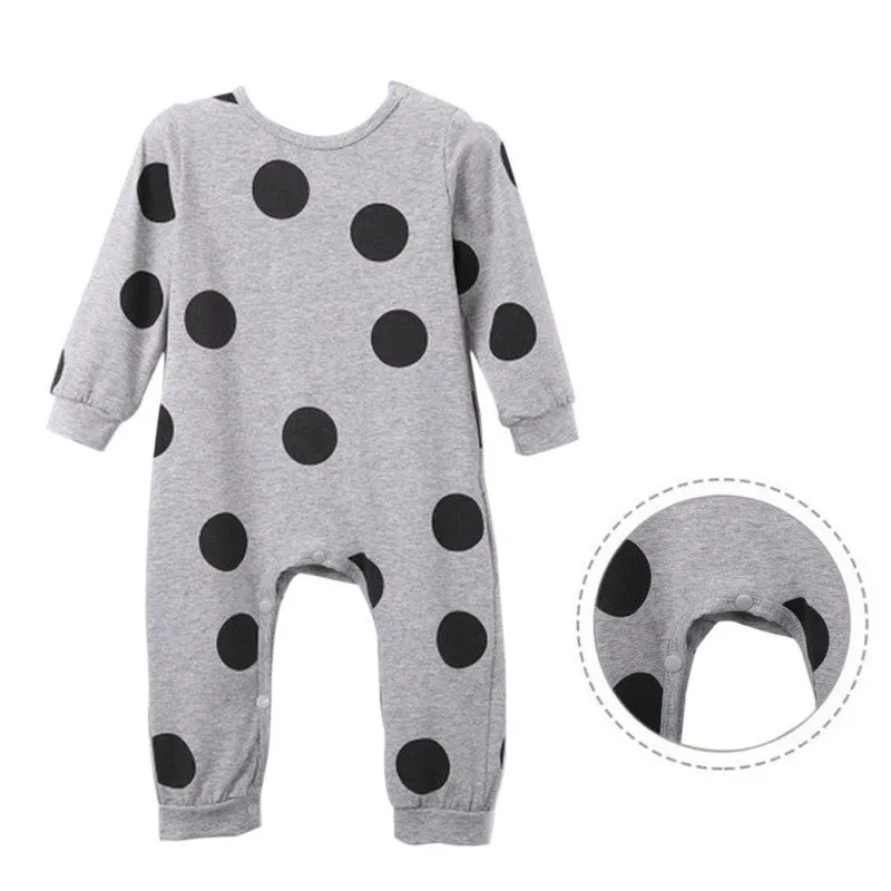 Kids Clothes Cotton Cute Toddler Baby Girls Boys Romper Polka Dot Jumpsuit Children Outfits SM6