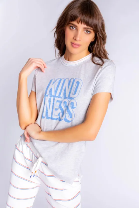 Kindness Rules Shortsleeve Tee and Rainbow Short Set