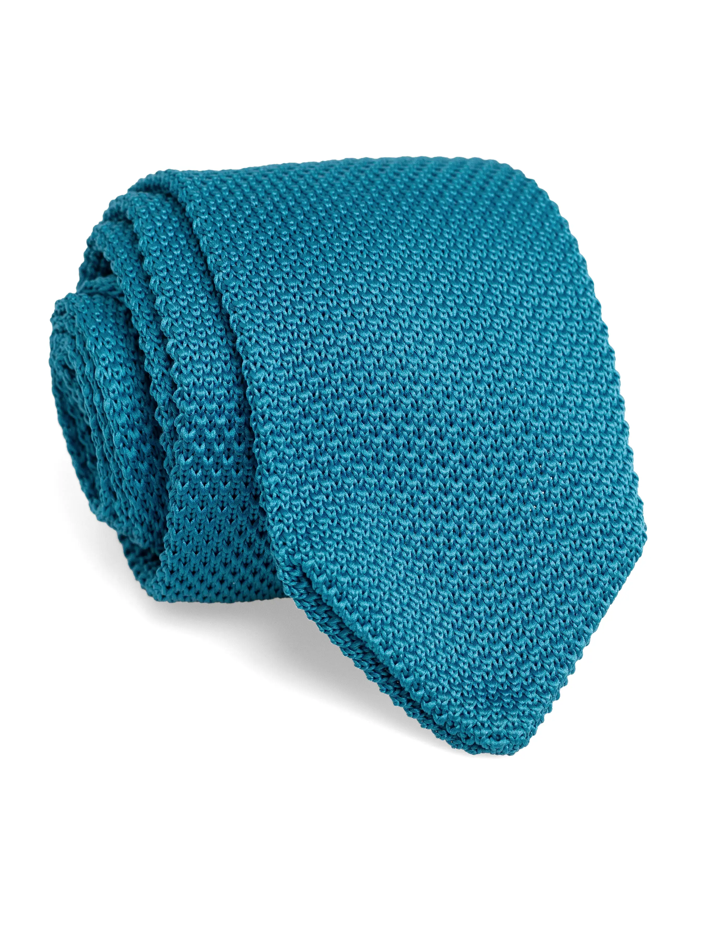 Knit Tie - Turquoise Blue