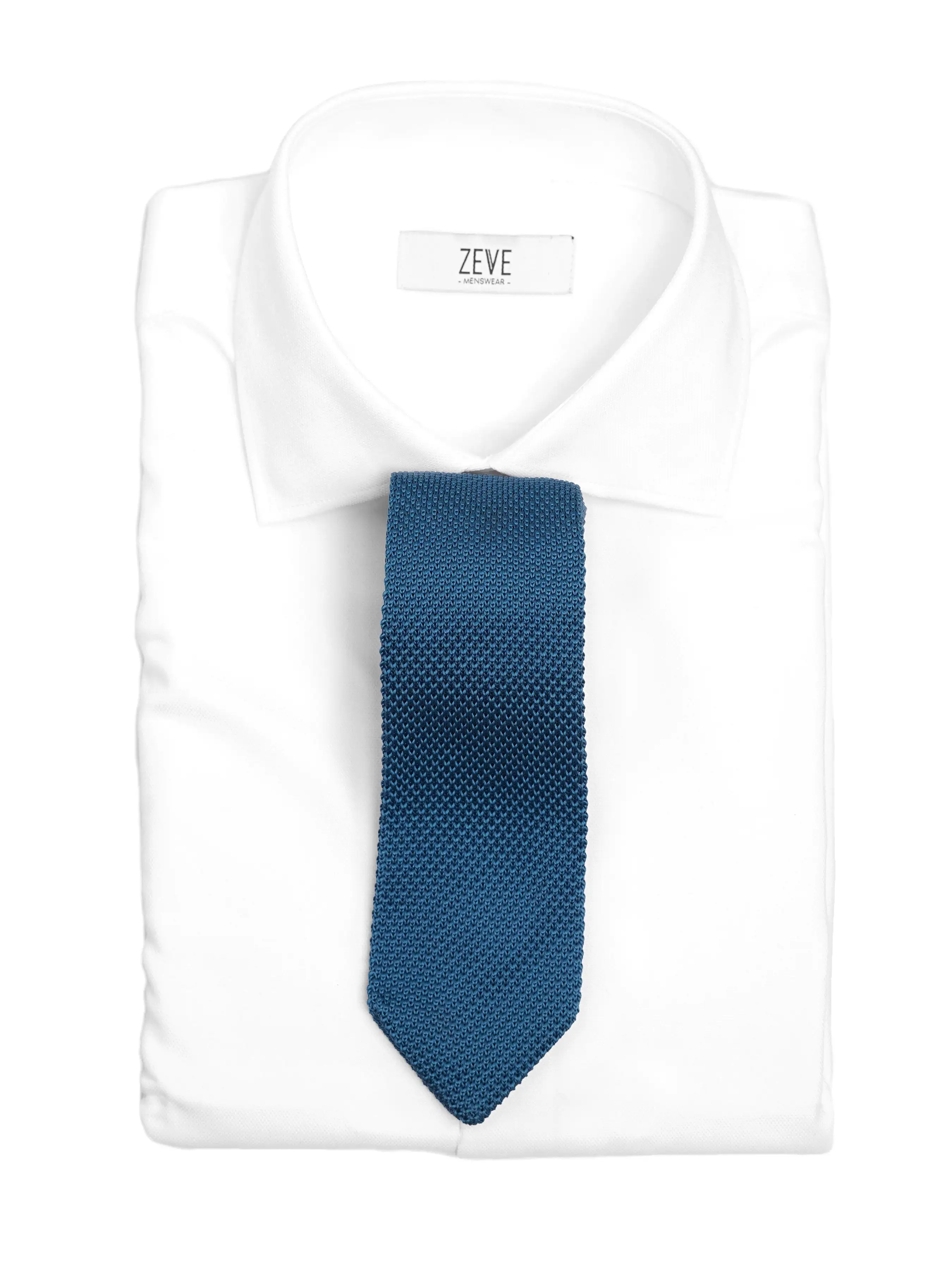 Knit Tie - Turquoise Blue