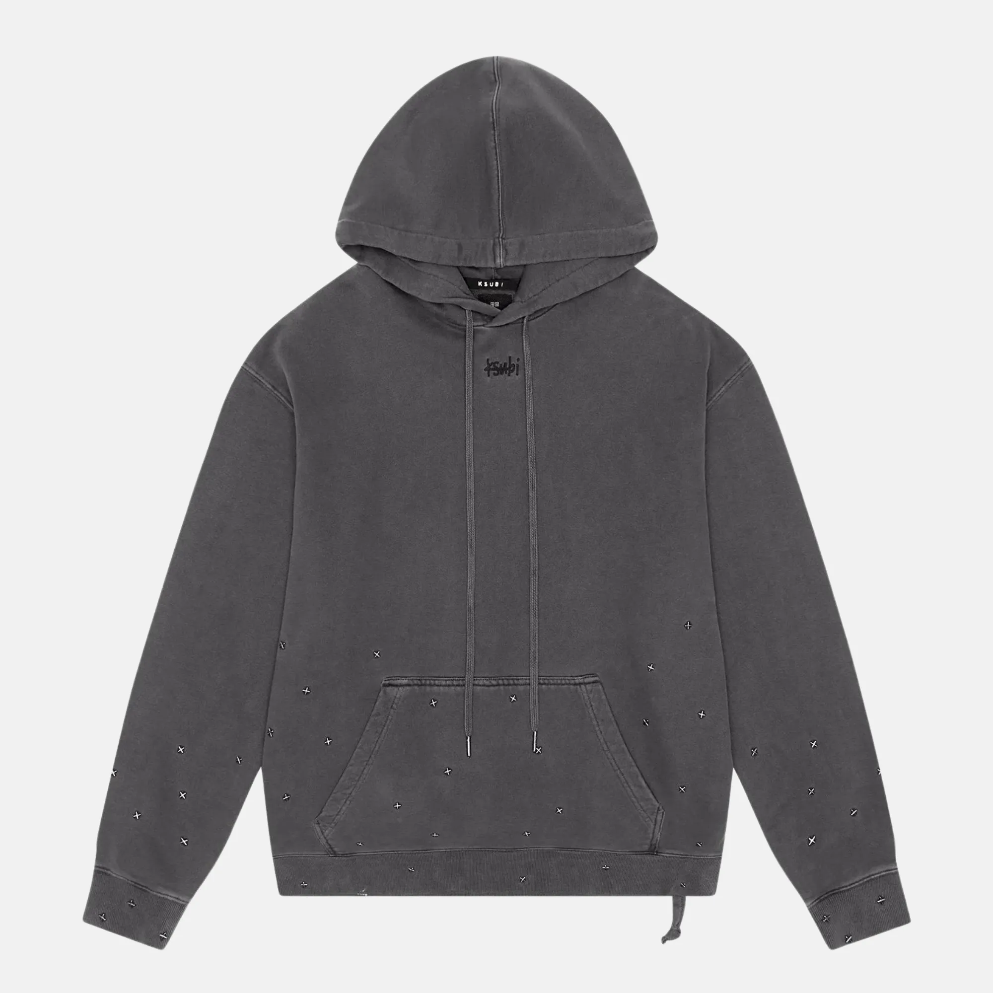 Ksubi Jupiter Slash Biggie Faded Black Hoodie