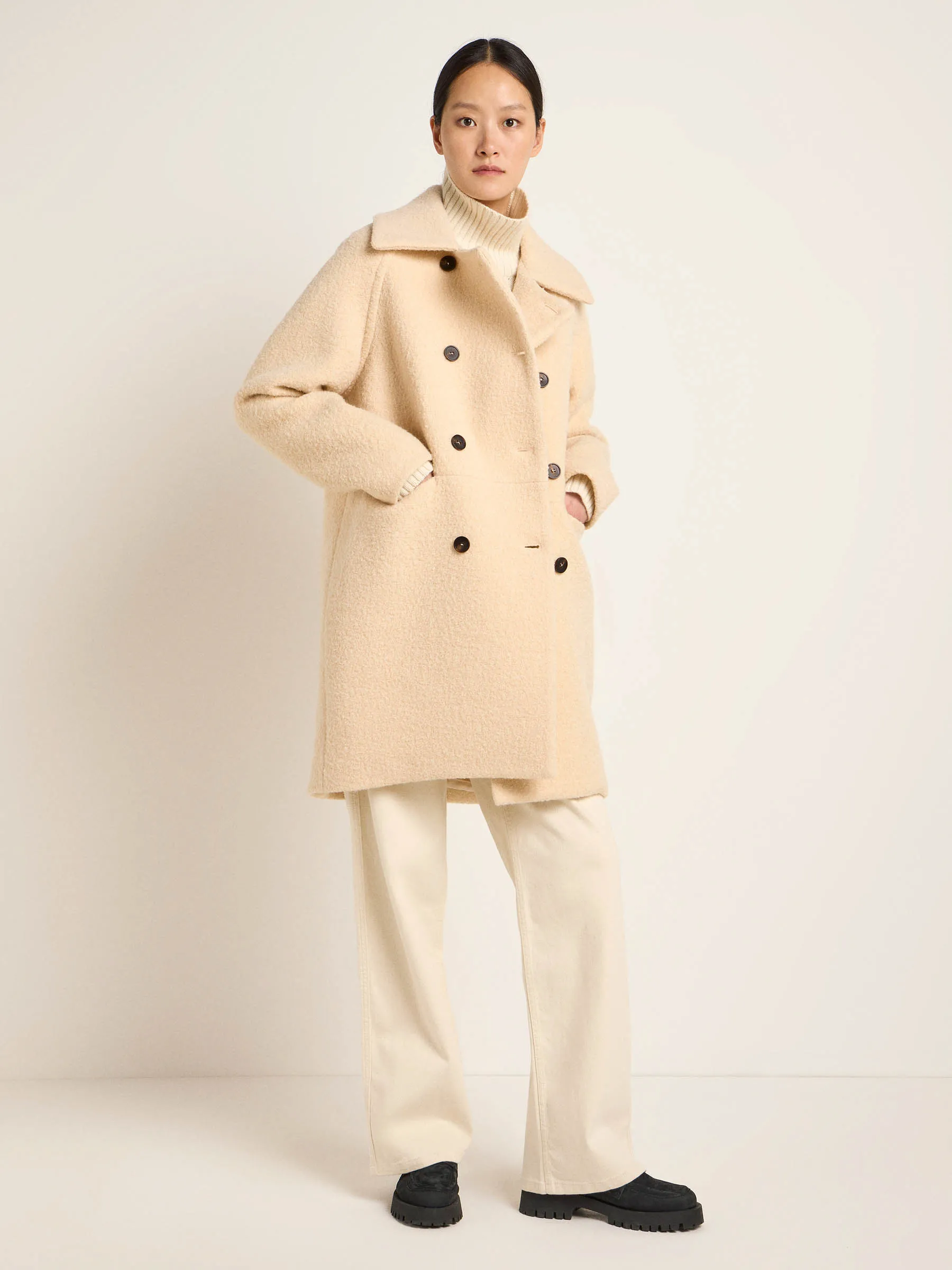 LANIUS Boucle coat (GOTS)