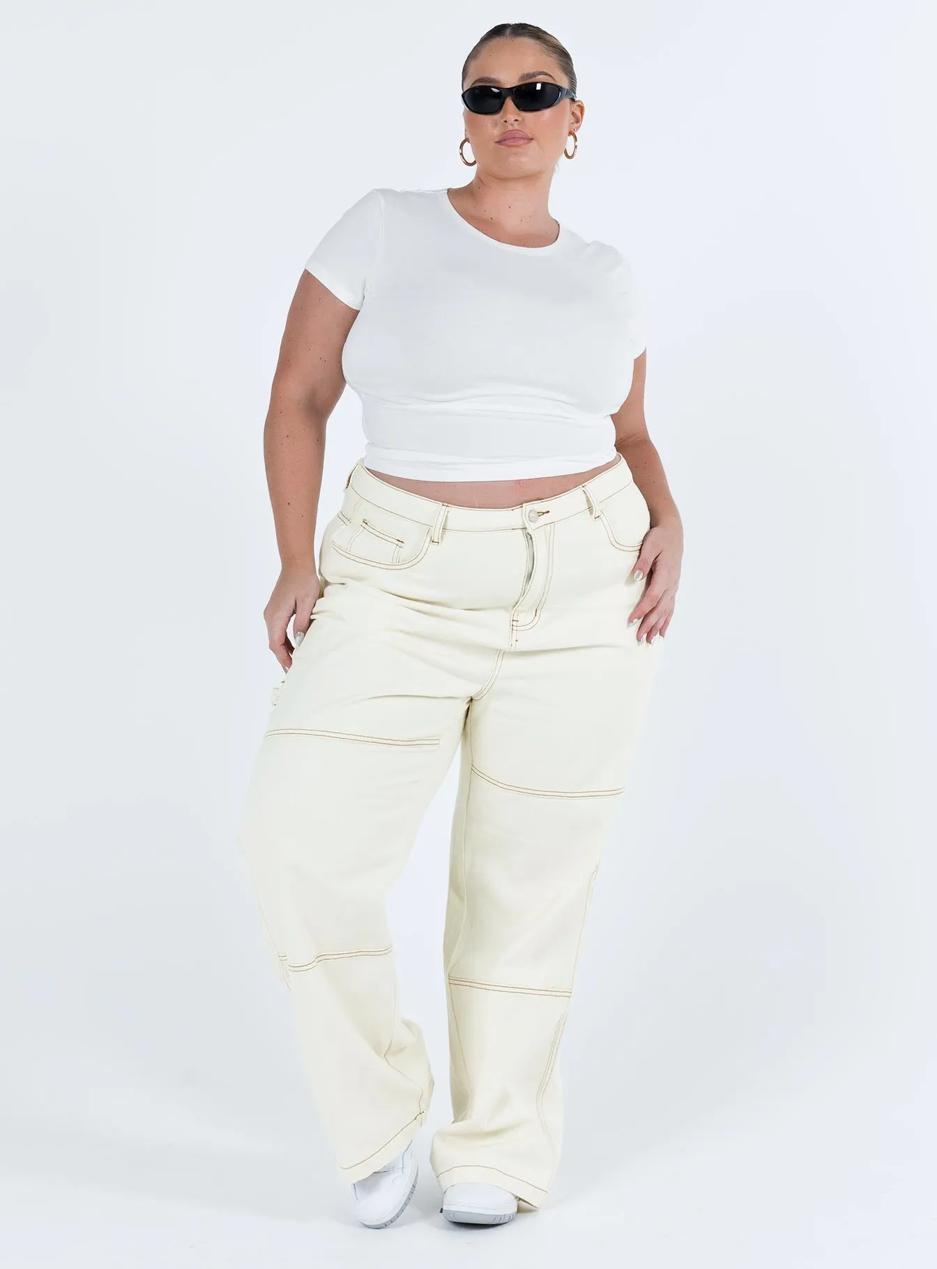 Lex Top White Curve