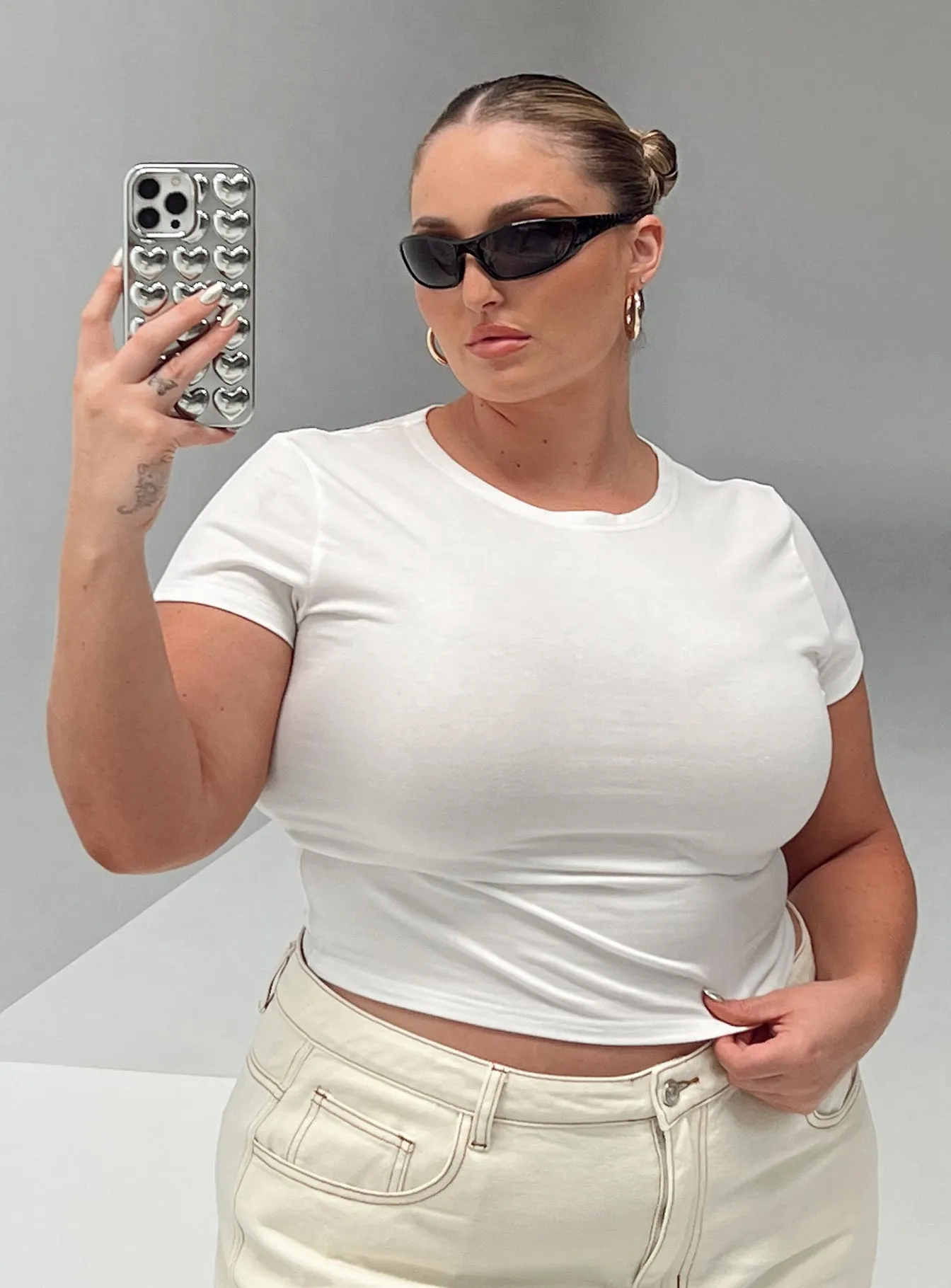 Lex Top White Curve