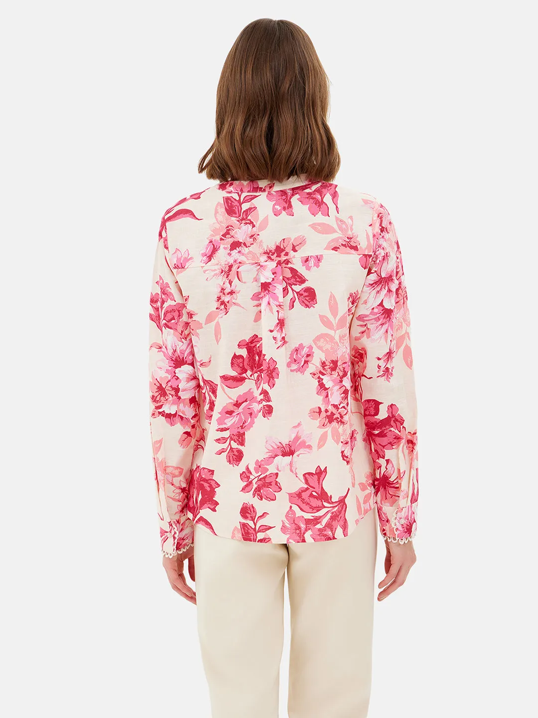 Logan Printed Full Sleeves Blouse