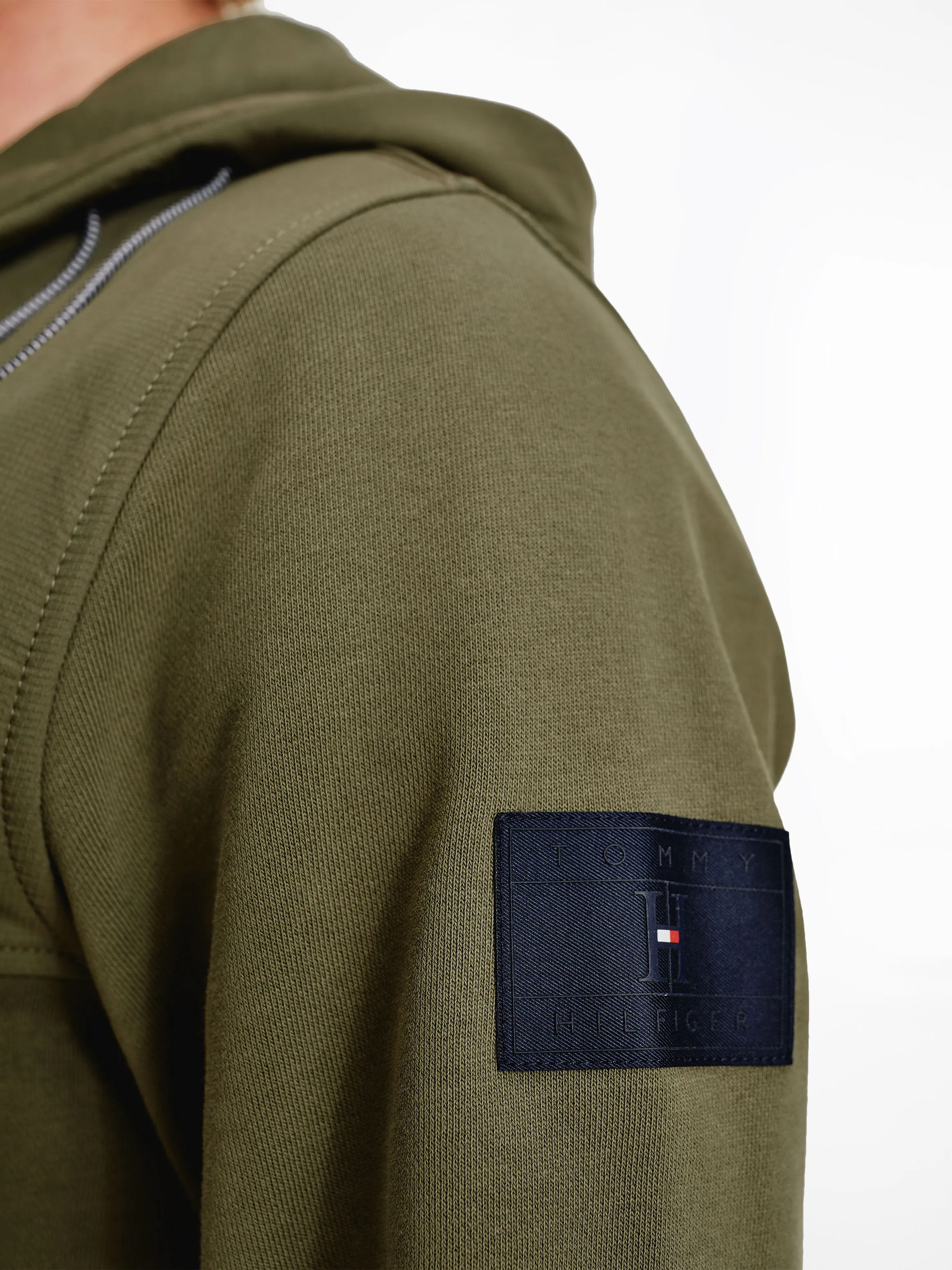 Logo Patch Zip-Thru Hoodie | Hoodies | Tommy Hilfiger