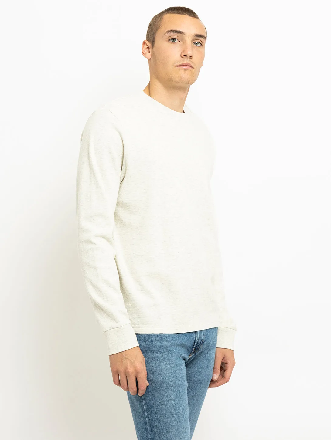 Long Sleeve Duofold Top - Oatmeal Heather