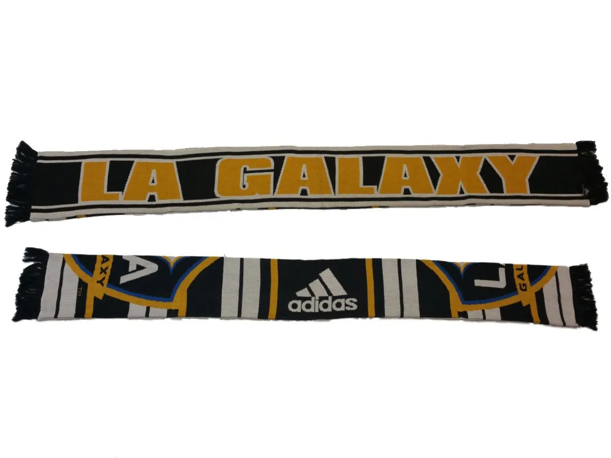 Los Angeles LA Galaxy Adidas Reversible Acrylic Winter Scarf (61 x 7.25)