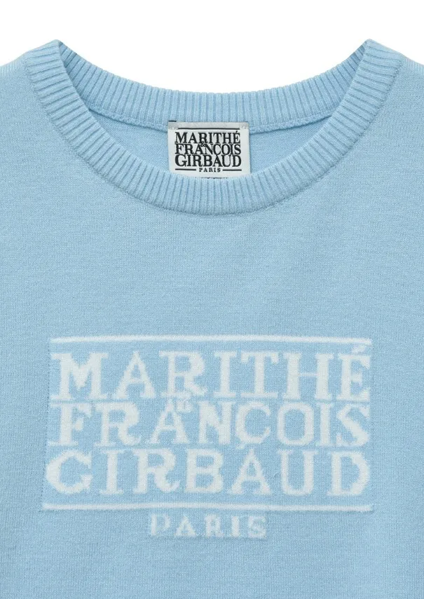 Marithe + Francois Girbaud  |[MARITHE]★W CLASSIC LOGO HALF KNIT