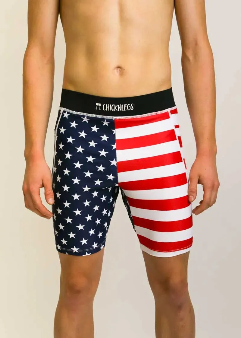 Men's USA 8 Half Tights