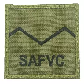 MINI SAFVC RANK PATCH - SV 1 (OLIVE GREEN)