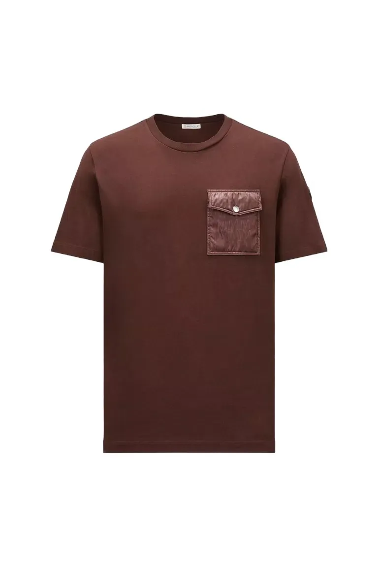 MONCLER  |Crew Neck Street Style Plain Cotton Short Sleeves