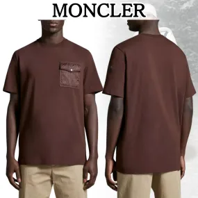 MONCLER  |Crew Neck Street Style Plain Cotton Short Sleeves