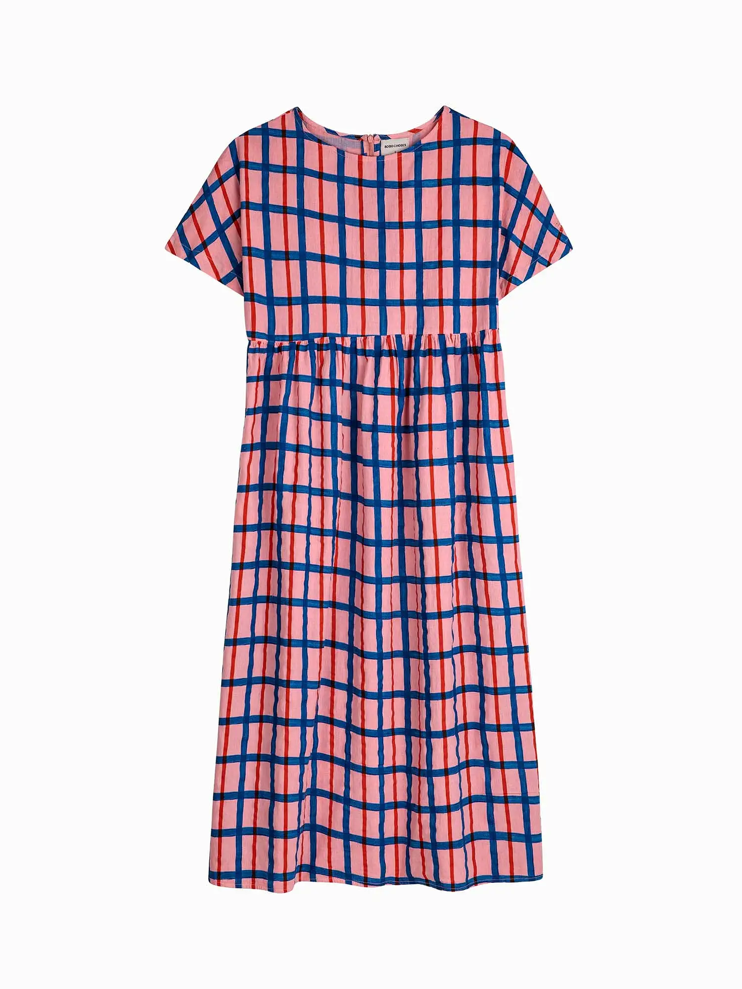 Multicoloured Checked Print Dress