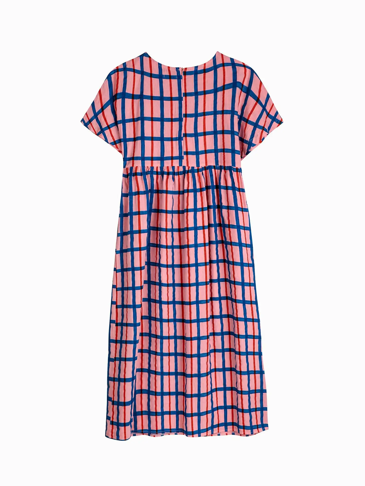 Multicoloured Checked Print Dress