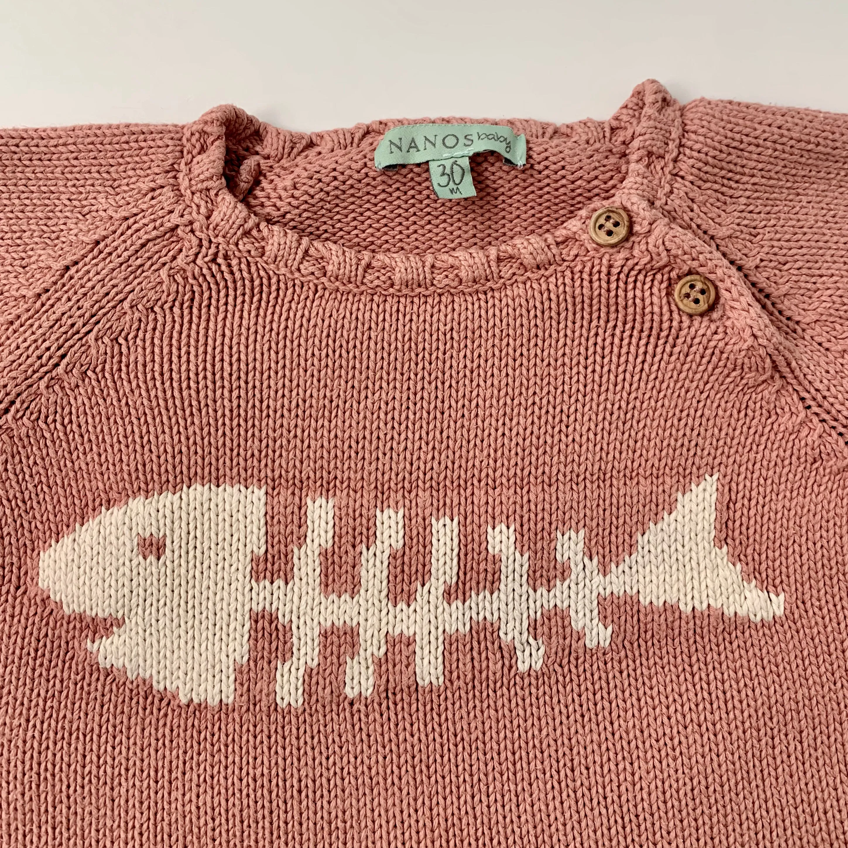 Nanos Dusty Pink Cotton Jumper: 30 Months