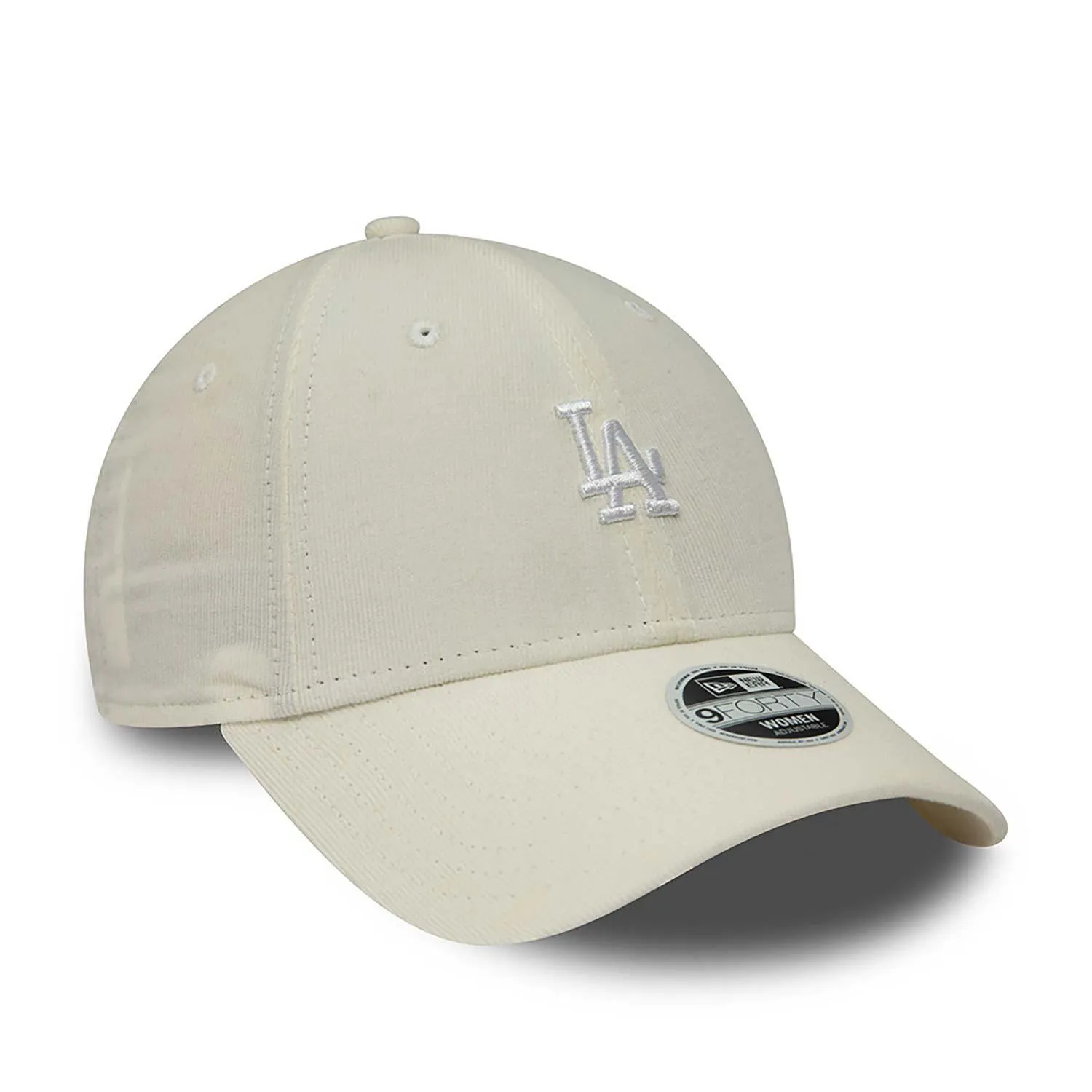 NEW ERA 9FORTY WOMEN MLB LOS ANGELES DODGERS MINI CORD CREAM CAP