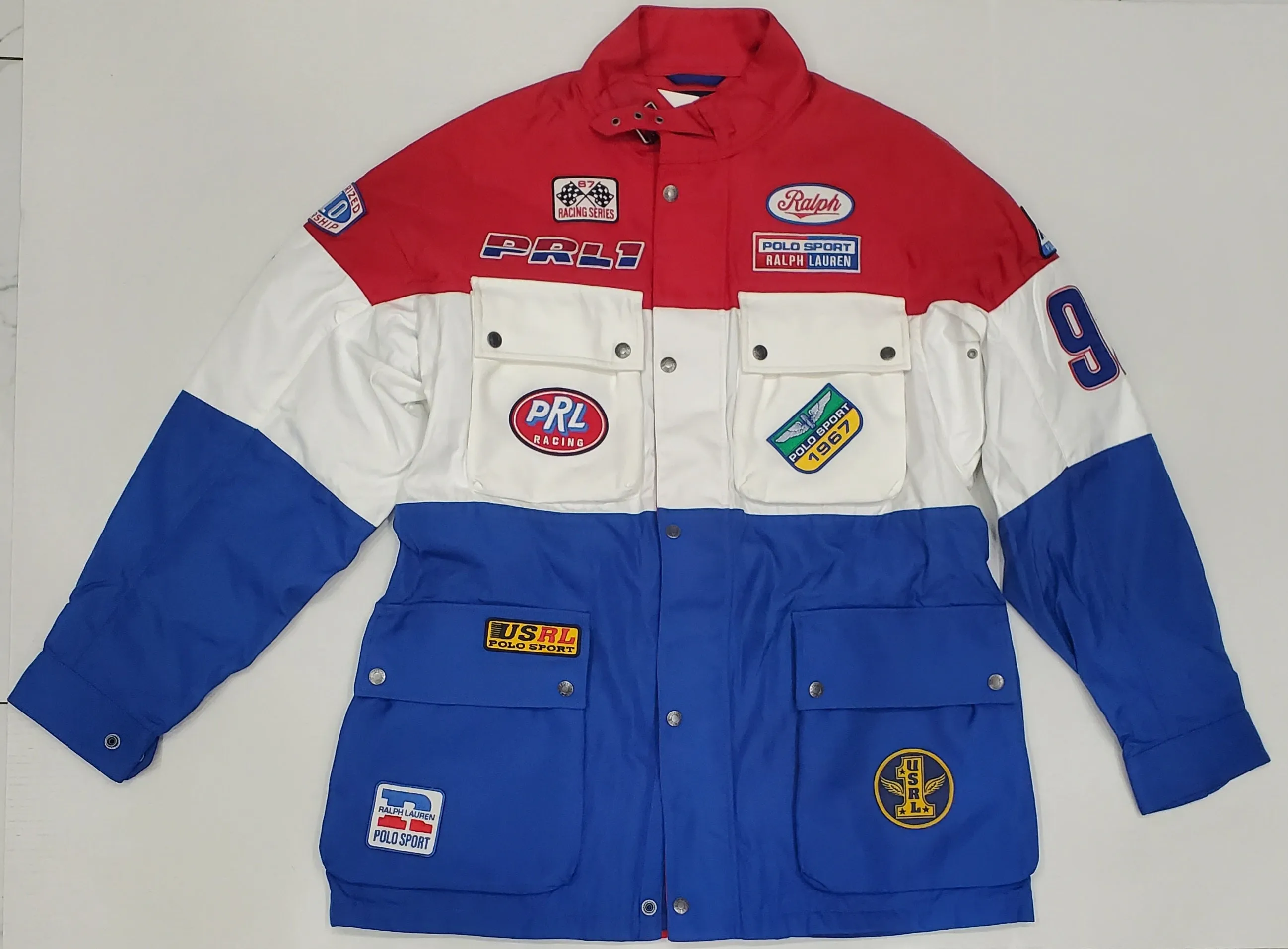 Nwt Polo Ralph Lauren Racing Jacket w/Patches