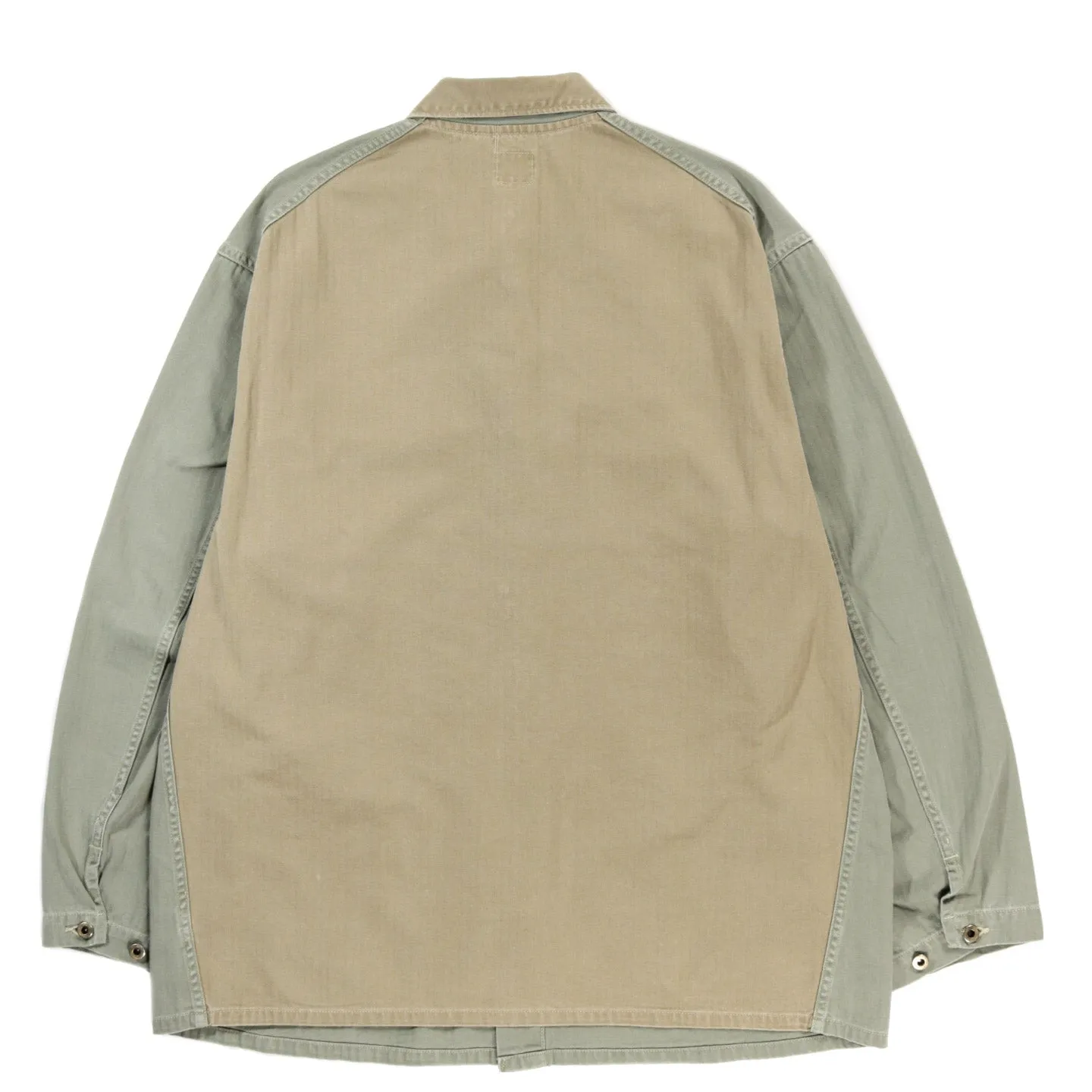 ORSLOW HERRINGBONE UTILITY COVERALL GREEN