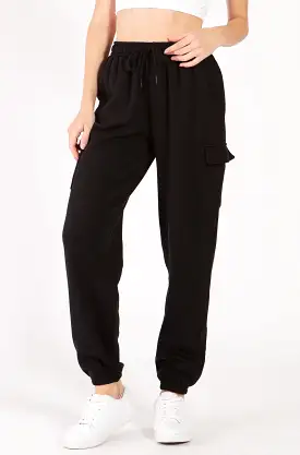 Oversized Fleece Cargo Sweatpants