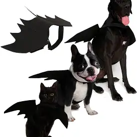 Pet Cat Costume Bat Wings Funny Pet Cosplay Prop Dog Halloween Costume Cat Dog Costume Cats Accessories Ropa Para Gatos