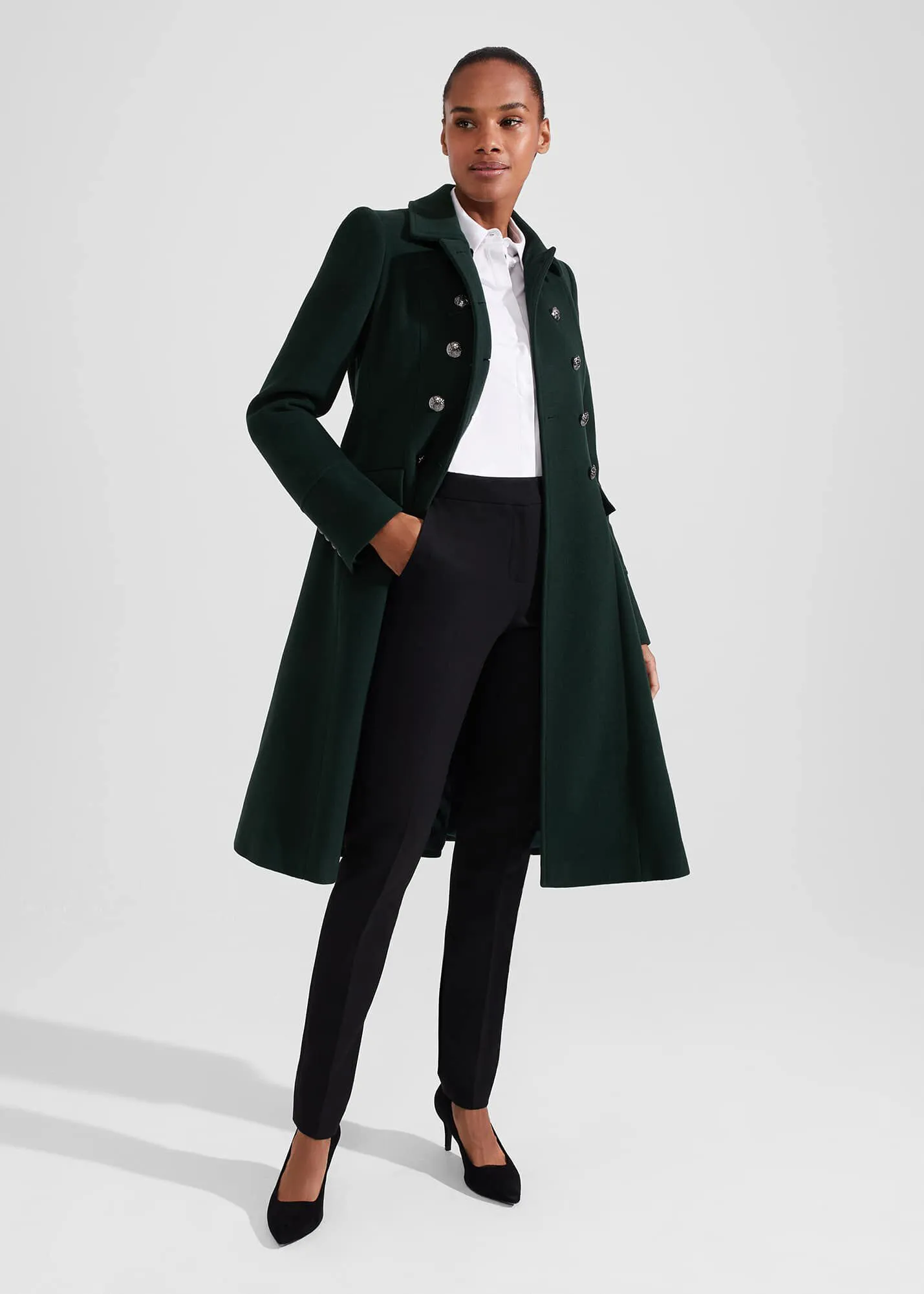 Petite Clarisse Wool Blend Coat 