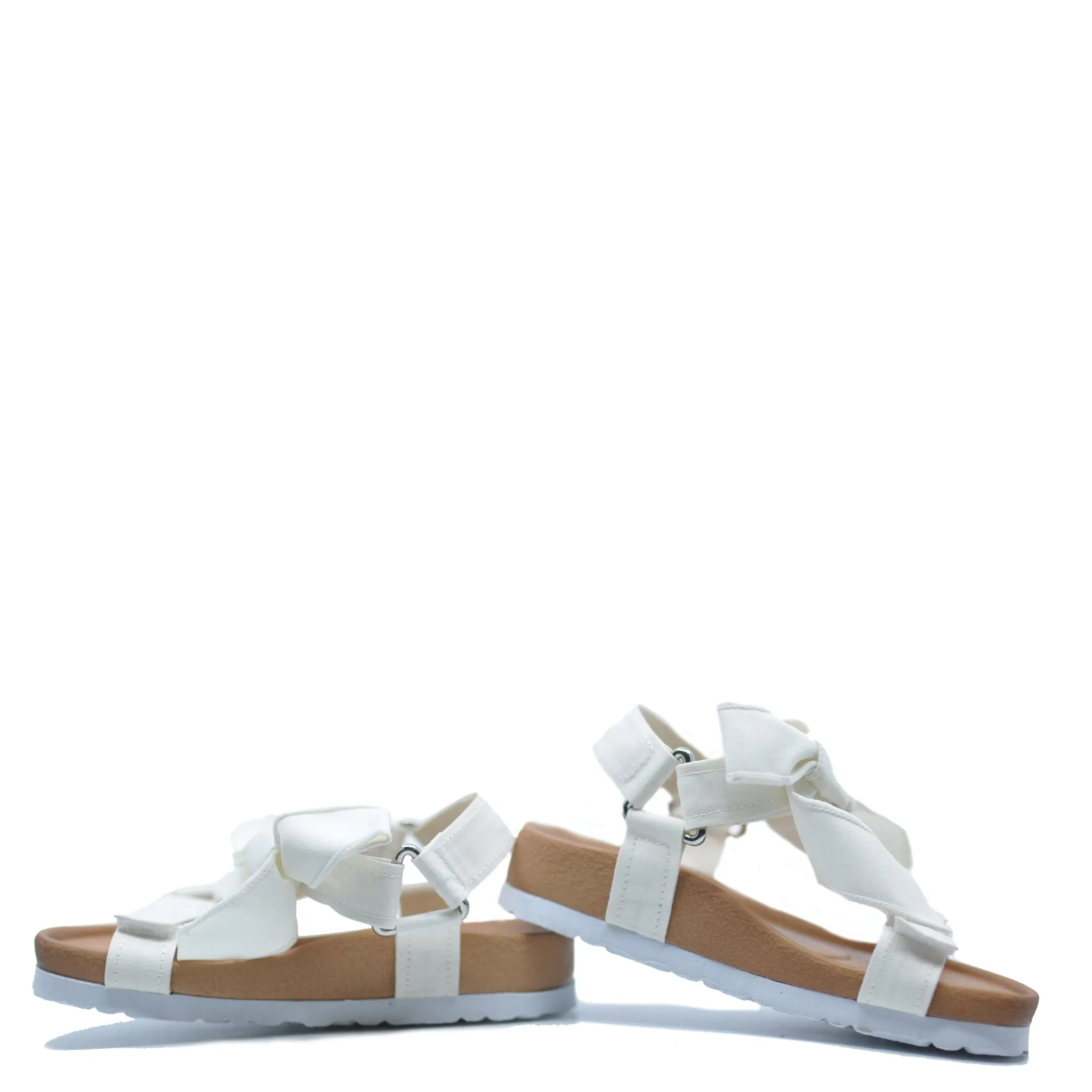 Petite Hailey Cream Bow Sandal