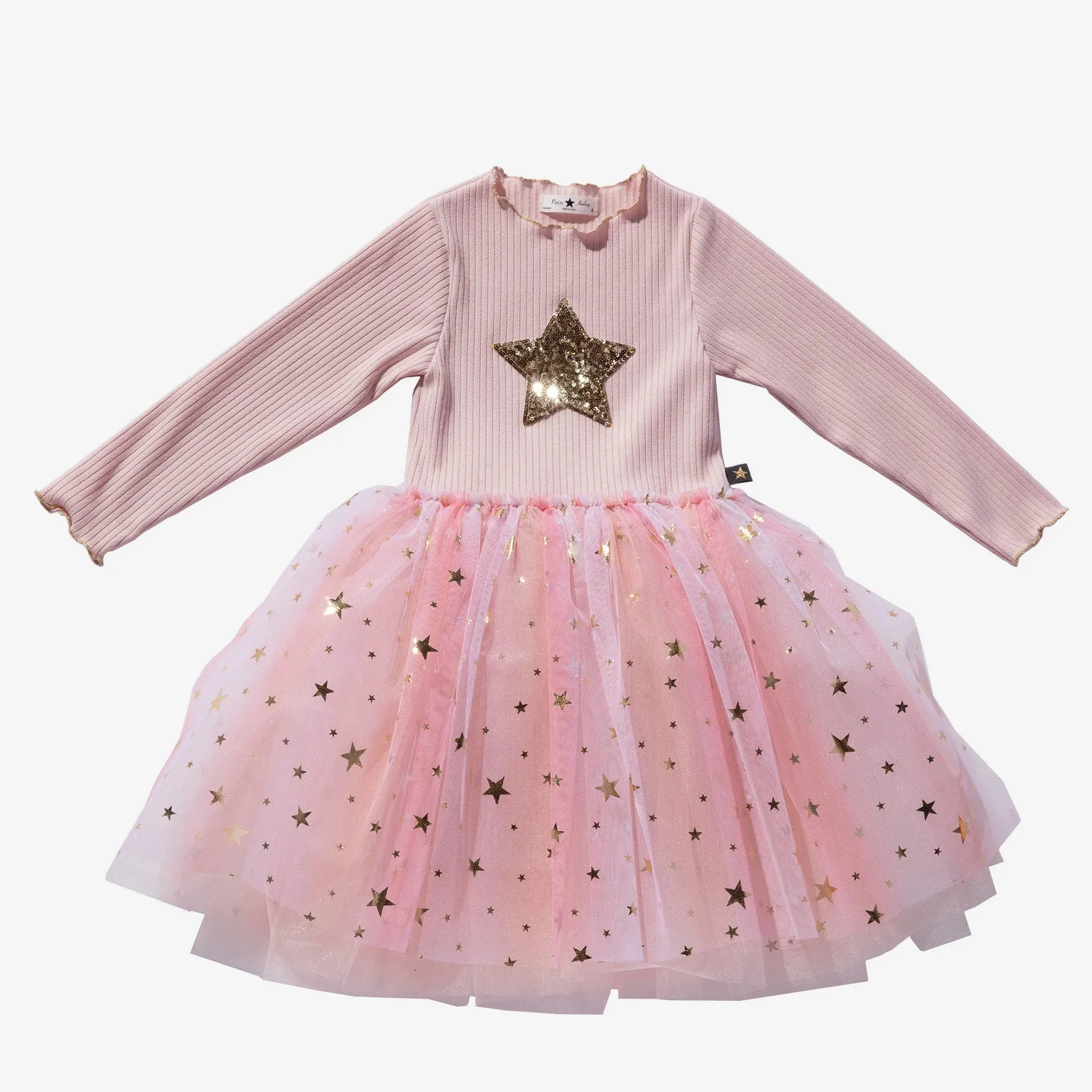 Petite Hailey Girl's MULTISTAR TUTU Dress - Pink