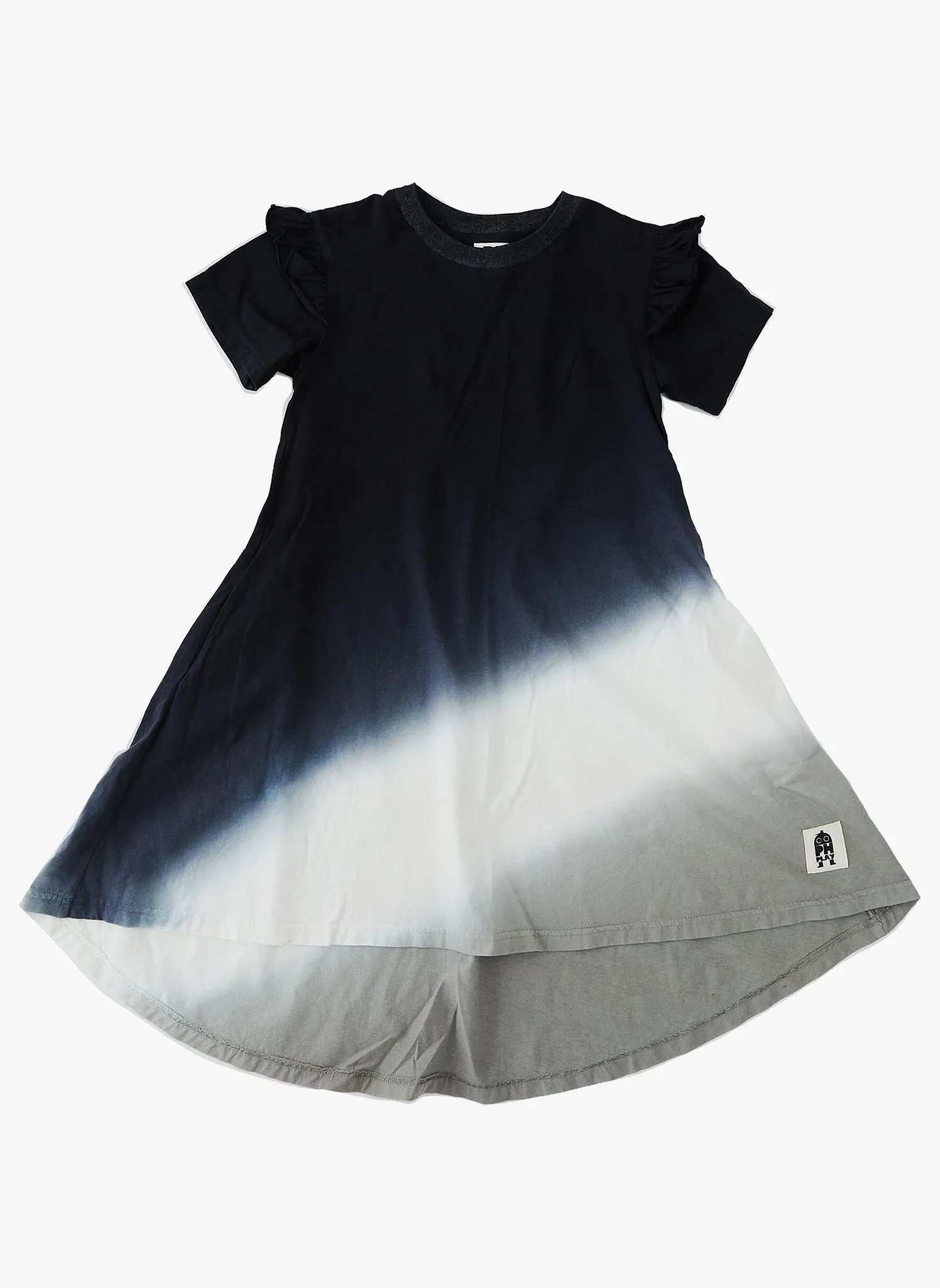 Petite Hailey Tie Dye Frill Dress