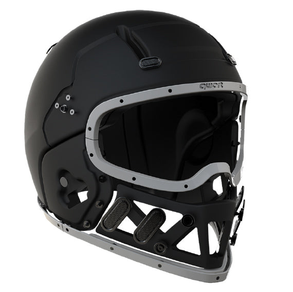 Qwart - Phoenix Custom Matte Magnesium Glossy Carbon Mask