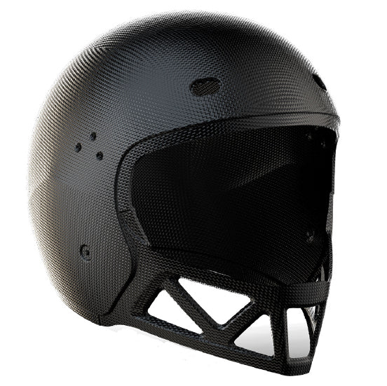 Qwart - Phoenix Custom Matte Magnesium Glossy Carbon Mask