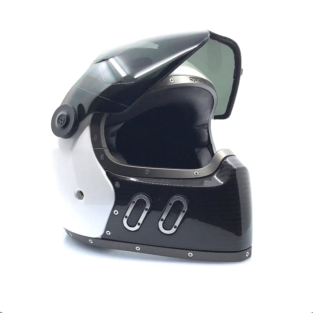 Qwart - Phoenix Custom White Glossy Carbon Mask