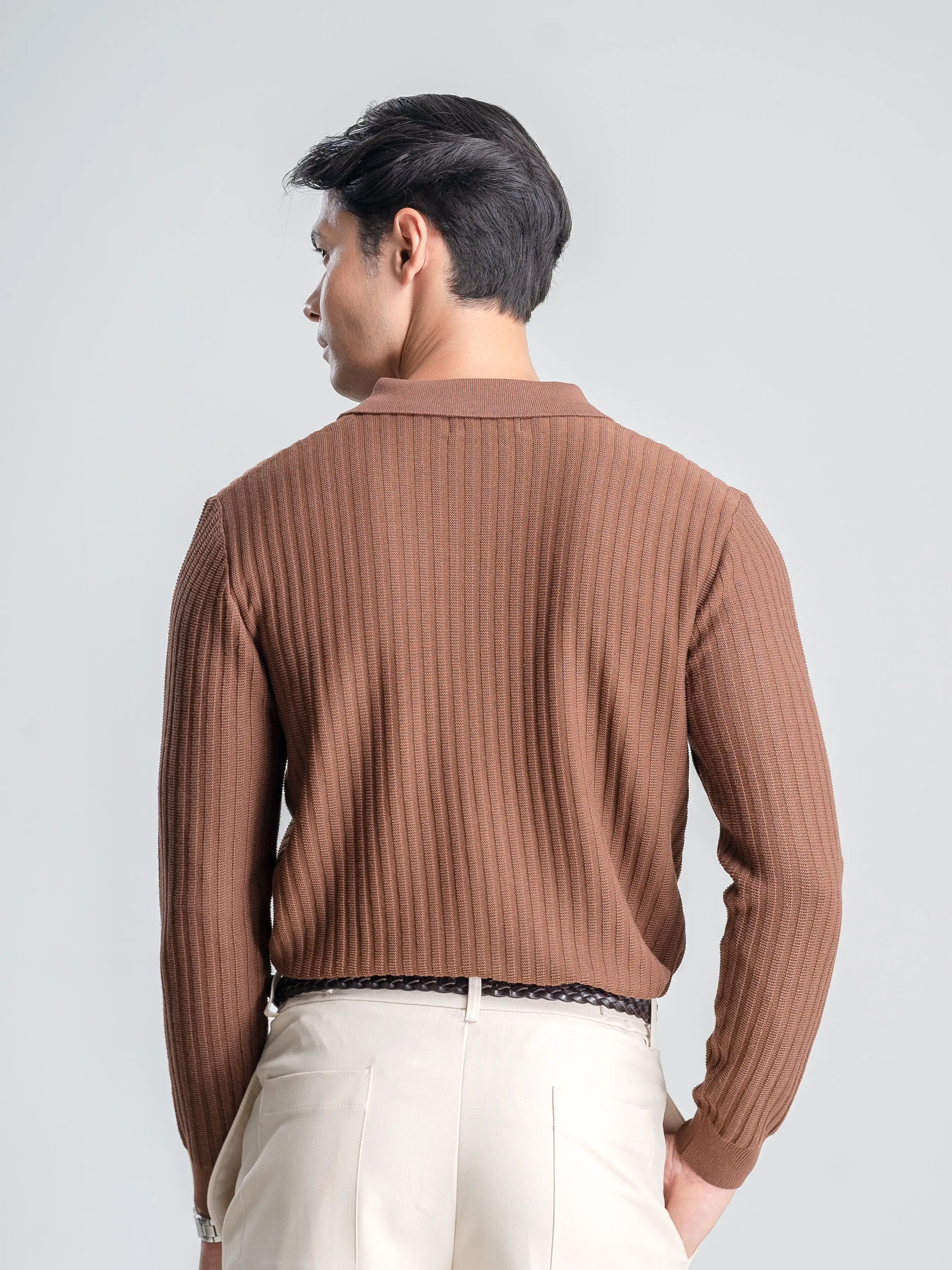 Raoul Knit - Latte Quarter-Zip