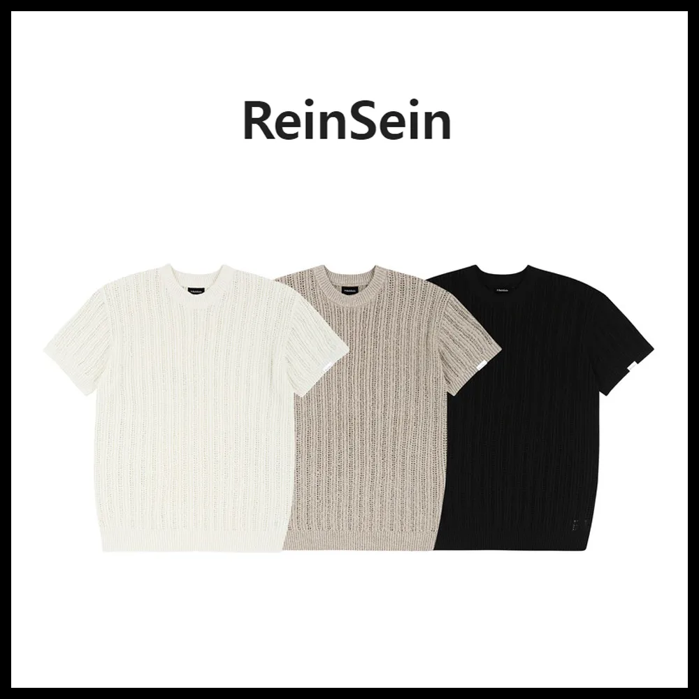 ReinSein  |Blended Fabrics Street Style Short Sleeves